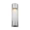 Z-Lite Striate 1 Light Outdoor Wall Sconce, Silver & Clear Optic Glass 575S-SL-LED - alternate 3